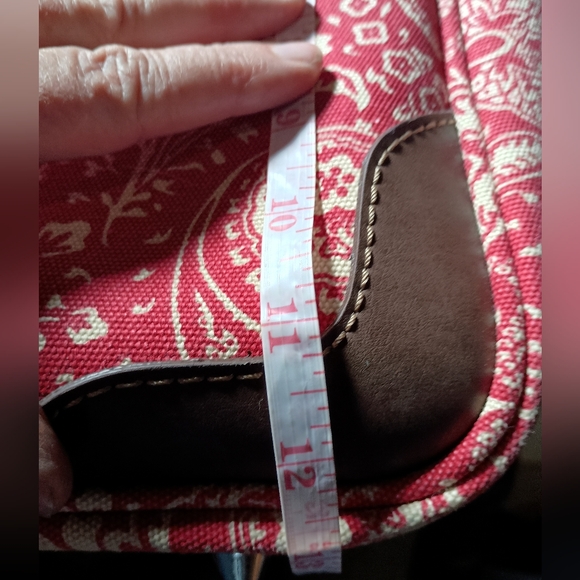 American Living Large Tote Red Paisley Print - Picture 9 of 12